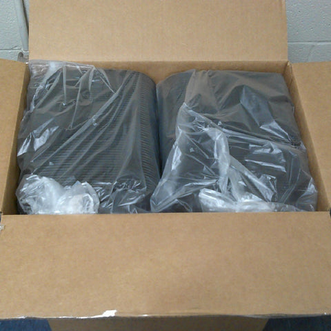 Culinary Squares® CONTAINER PLASTIC SQUARE BLACK MICROWAVABLE 8.5X8.5 21/6/6 OZ