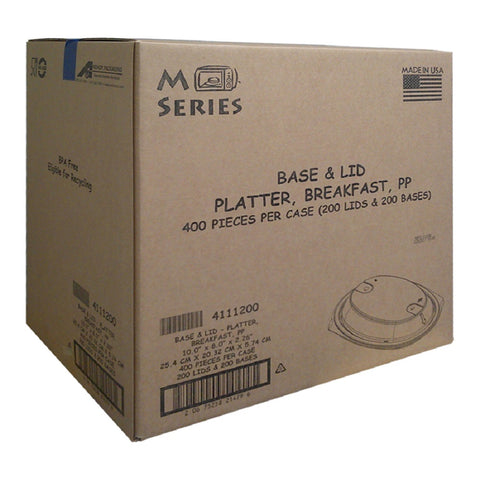 Anchor Packaging PLATTER PLASTIC SNAP ‘N GO OVAL ANTI-FOG DOME COMBO 10X8 16 OZ