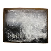 Mullinix Packaging COMNTAINER PLASTIC HINGED BLACK BASE W/ CLEAR LID 21.9 OZ 6X6