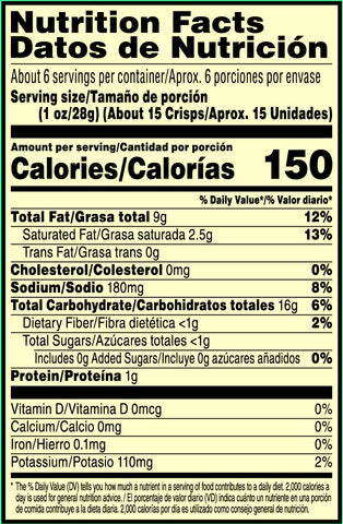 Pringles Ranch Crisps, 5.5 Ounce -- 14 per case.