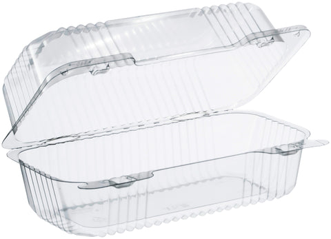 Dart StayLock® CONTAINER PLASTIC CLEAR HINGED SMALL OBLONG HIGH DOME 8.5X4.5X3.6