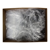 Sabert CONTAINER PLASTIC CAMSHELL BLACK BASE CLEAR LID 38.9 OZ