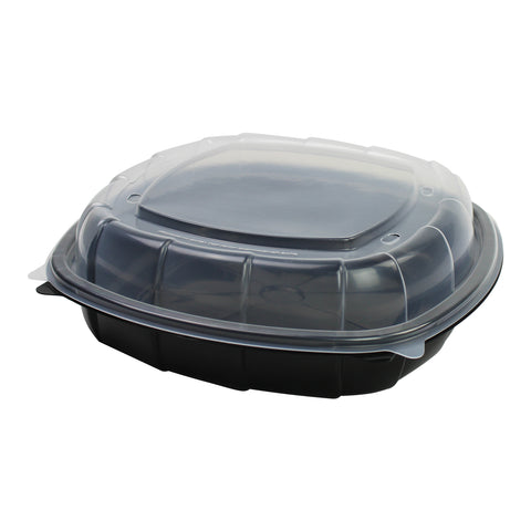 Mullinix Packaging CONTAINER PLASTIC DUAL COLOR CLAMSHELL 1-COMPARTMENT 10X10.25X3.06