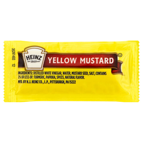 Heinz Mustard Packets, .2 Ounce -- 200 per case