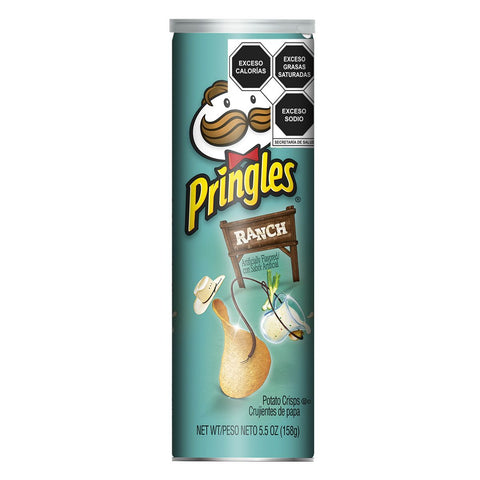 Pringles Ranch Crisps, 5.5 Ounce -- 14 per case.