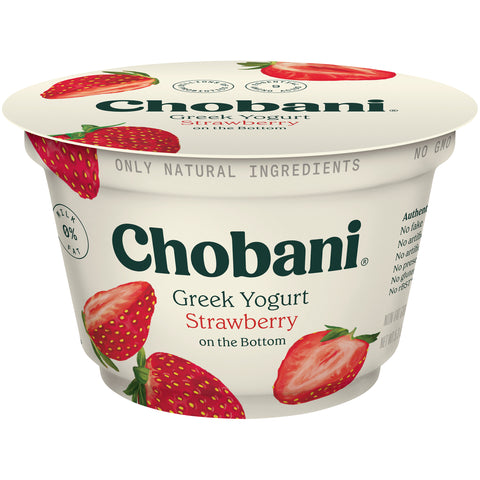 Chobani Non Fat Strawberry Greek Yogurt, 5.3 Ounce -- 12 per case