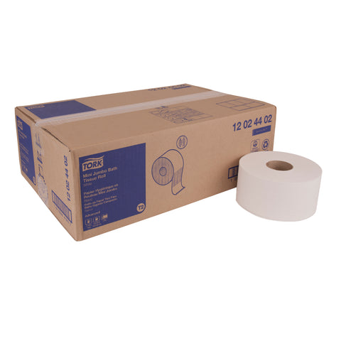 Tork Advanced TISSUE BATH MINI JUMBO ROLL WHITE 2 PLY 7.36