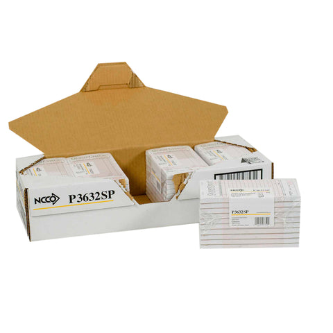 National Checking Medium Pink 1 Part Cardboard Guest Check, 6.75 x 3.5 inch -- 2500 per case