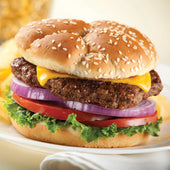 The Pub® BEEF STEAK BURGER FLAMEBROILED FULLY COOKED 3 OZ 10000015030