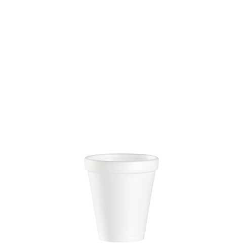 Dart Container J Cup Expanded Polystyrene Foam White Insulated Space Saver Cup, 8 Ounce -- 1000 per case