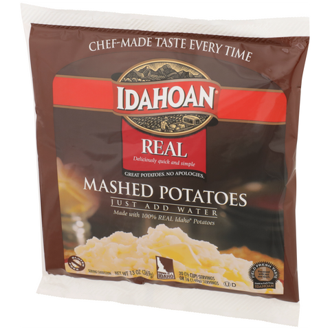 Idahoan Real Mashed Potatoes, 13 Ounce -- 24 per case.