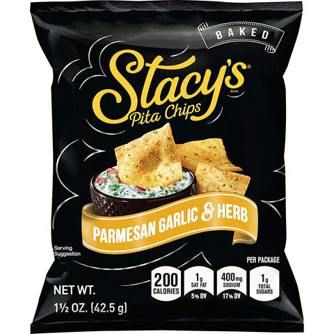 Stacy's® CHIP PITA PARMESAN GARLIC & HERB LARGE SINGLE SERVE