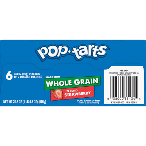 Pop Tarts Frosted Strawberry Toaster Pastry, 3.52 Ounce -- 72 per case.