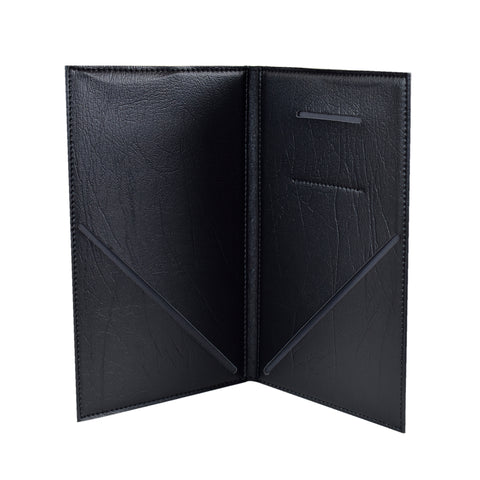 National Checking Company Black Castilian Guest Check Holder, 6 x 10 inch -- 5 per case.