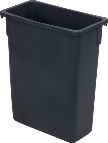 Carlisle CONTAINER WASTE TRIMLINE™ RECTANGLE TRASH CAN GREY 15 GAL