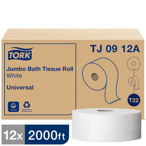 Tork Universal TISSUE BATH JUMBO ROLL WHITE 1 PLY