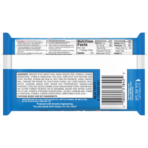 Pop-Tarts Frosted Cherry, 3.3 Ounce - 6 per box -- 12 Case
