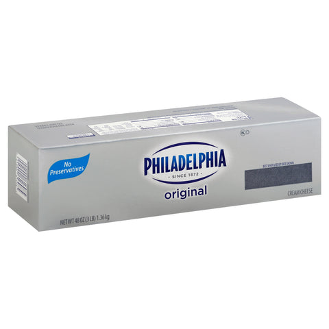 Kraft Philadelphia Cream Cheese Loaf, 3 Pound -- 6 per case.