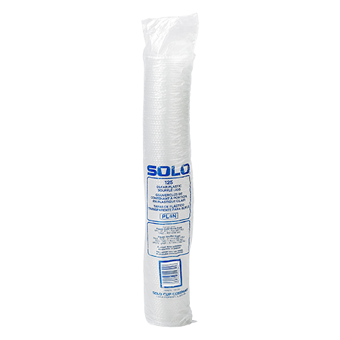 Solo® Ultra Clear™ LID PLASTIC FITS PORTION SOUFFLE CUP CLEAR 3.25-5.5 OZ