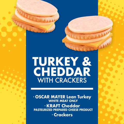 Kraft Oscar Mayer Lunchable Turkey and Cheddar Cheese, 4.5 Ounce -- 16 per case.